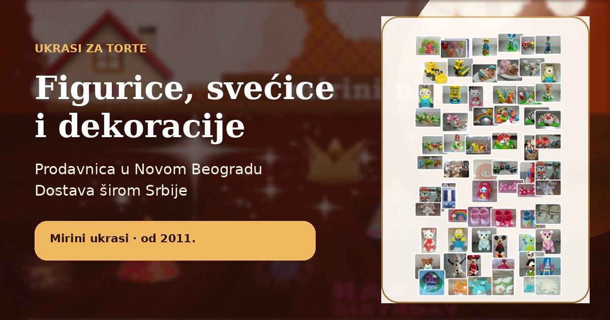 Jestive slike i tematski ukrasi za torte